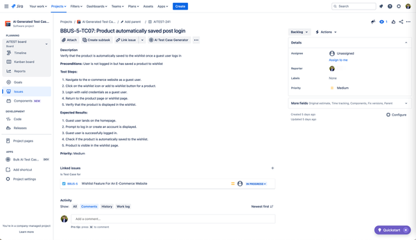 Announcing the Latest Release: AI Test Case Generator for Jira Version 7.2.0